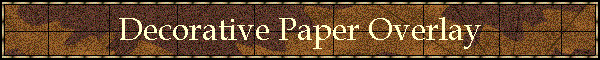 Decorative Paper Overlay